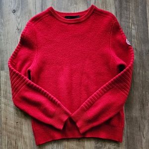 Men's Canada goose Paterson red merino wool sweater